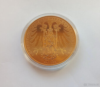 Korunovace Karla IV. – pamětní medaile – zlacená – Proof - 3