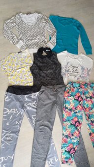 SET: dívčí tepláky, legíny, mikiny - 3