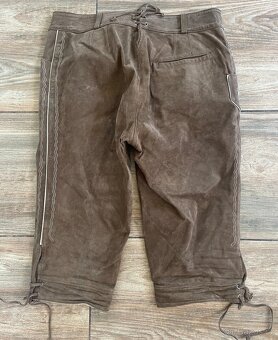 Pánské kožené dirndl kraťasy vel. S/M - 3