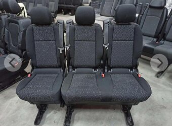 mercedes benz vito, viano, w447, W639 sedačky polohovatelné - 3