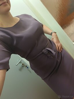 Fialové elegantní šaty - 3
