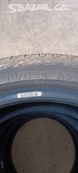 Prodám 4x letní 215/45R18 Pirelli - 3