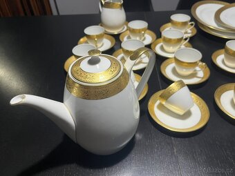 starožitný čajový/kávový servis bohemia - 3