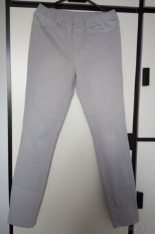 Dámské "džínové" elastické kalhoty C&A, vel. 34, šedé - 3