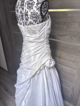 Tradiční svatební šaty 38/40/42 - 3