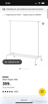 Šatní stojan ikea Rigga - 3