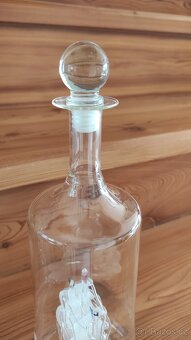 Skleněná karafa s plachetnicí - 3