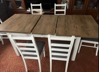 Jídelní stůl+ 6 židlí - 3