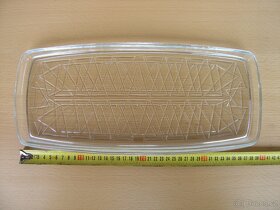 Skleněný podnos na dort tácy a struhadla - 3