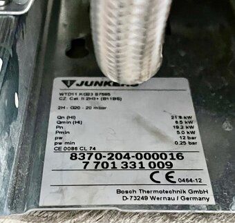Plynový průtokový ohřívač vody - karmu Junkers WTD 11 KG23 - 3
