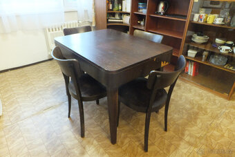 Prodám jídelní stůl a židle zn. THONET - 3