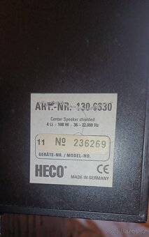 Heco - Bass Reflex 85-110 Watt , Center - 3