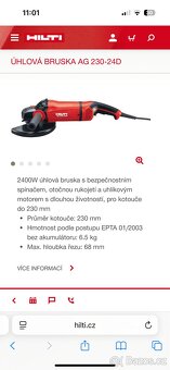 UHLOVÁ BRUSKA HILTI AG 230-24D - 3