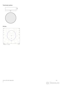 Prodám designová stropní LED svítidla Halla – 1× 400 mm, 2× - 3