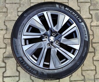 Alu kola originál Peugeot 2008 4x108 R18 KRÁSNÁ SADA - 3
