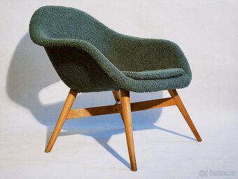 Zelené retro kreslo Miroslav Navrátil - 3