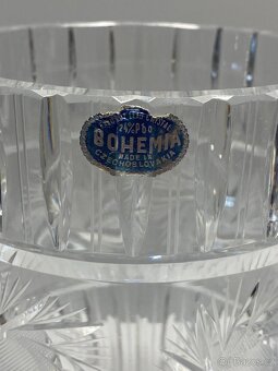 váza velká křišťálová váza broušená sklárna poděbrady - 3