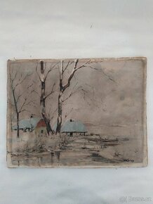 Obraz. Zimní krajina - 3