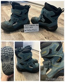 Celoroční boty GEOX, ECCO, PEDDY, sněhule, sandálky (od vel. - 3