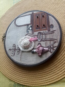 Obrázek plastický ve vyšívacím rámečku - 3