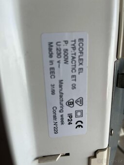Přímotop elektrický konvektor 500 W - 3