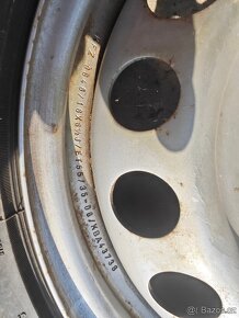 Prodám sadu disků 6,5Jx16H2 ET55 + zimní pneu 205/50/R16 - 3