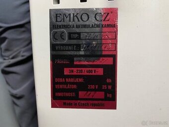 Akumulační kamna EMKO M 40 AK - 3