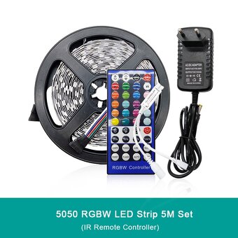 Led barevne pasky RGB s trafem a dalkovým ovladače - 3