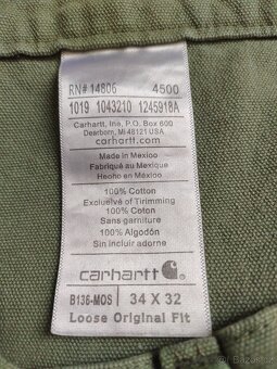Kalhoty carhartt nové 34x32 - 3