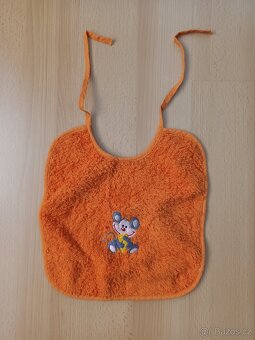 Dětský oranžový froté set myška - 3