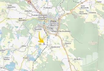 Prodej podílu 1/6 pole 10 876 m², Písek - Smrkovice - 3
