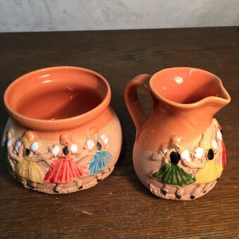 Mokriš Horňák keramika džbánek a dóza cukřenka - 3