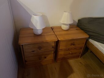 Dřevěné noční stolky – 2 ks - 3