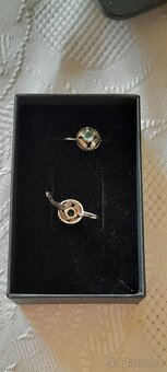 Starožitné stříbrné náušnice 925 - 3