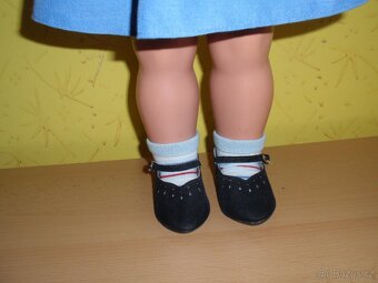 Stará značená panenka v původních šatech a botách - 3