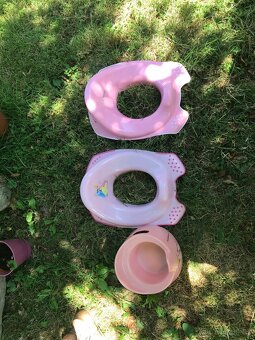 retro nočník růžové barvy a redukce na mísu - 3