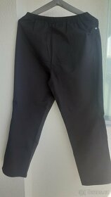 Dámské černé plátěné kalhoty na gumu, vel. 44, zn. Geake - 3