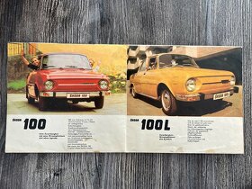 Prospekt / plakát - Škoda 100 , 110L , 110LS , 110R ( 1976 ) - 3