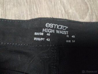 Nové černé skinny kalhoty vel.40 - 3