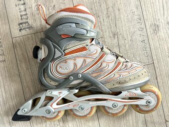 Kolečkové/inline brusle Fila, utahovací kolečko Atop, vel.38 - 3