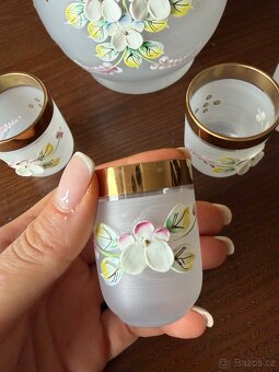 Skleněná karafa s pohárky - 3