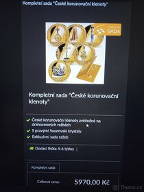 Kompletní sada "České korunovační klenoty" - 3