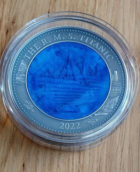 5 oz Titanic stříbrná mince Antique Finish, 49 kusů, RRR - 3