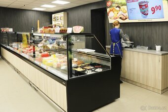 Chladící vitrína s hranatými skly 2,5m - 3