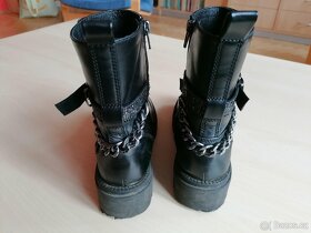 Dívčí podzimní/zimní boty/kozačky, v. 36, JAKO NOVÉ - 3