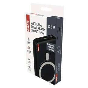 Powerbanka EMOS WI 1023D, 10 000 mAh, 22,5 W+Wireless, černá - 3