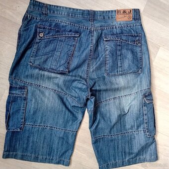 pánské 3/4rifle 3XL zn, Blue jeans 98%ba - 3
