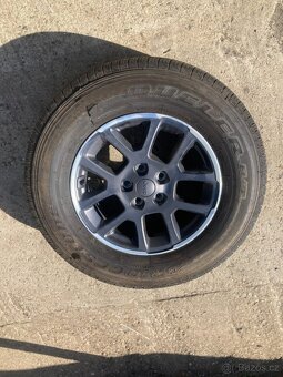 4x ALU R18x7,5 rozteč 5x127 JEEP nové zimní pneu - 3