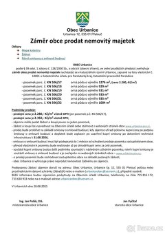 Prodej stavebních pozemků, Urbanice (okr. Pardubice) - 3