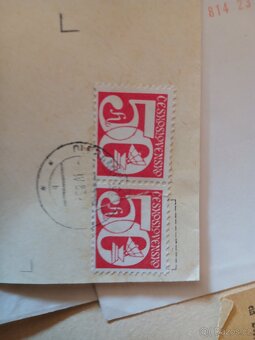 Různé dokumenty, známky, pohlednice. - 3